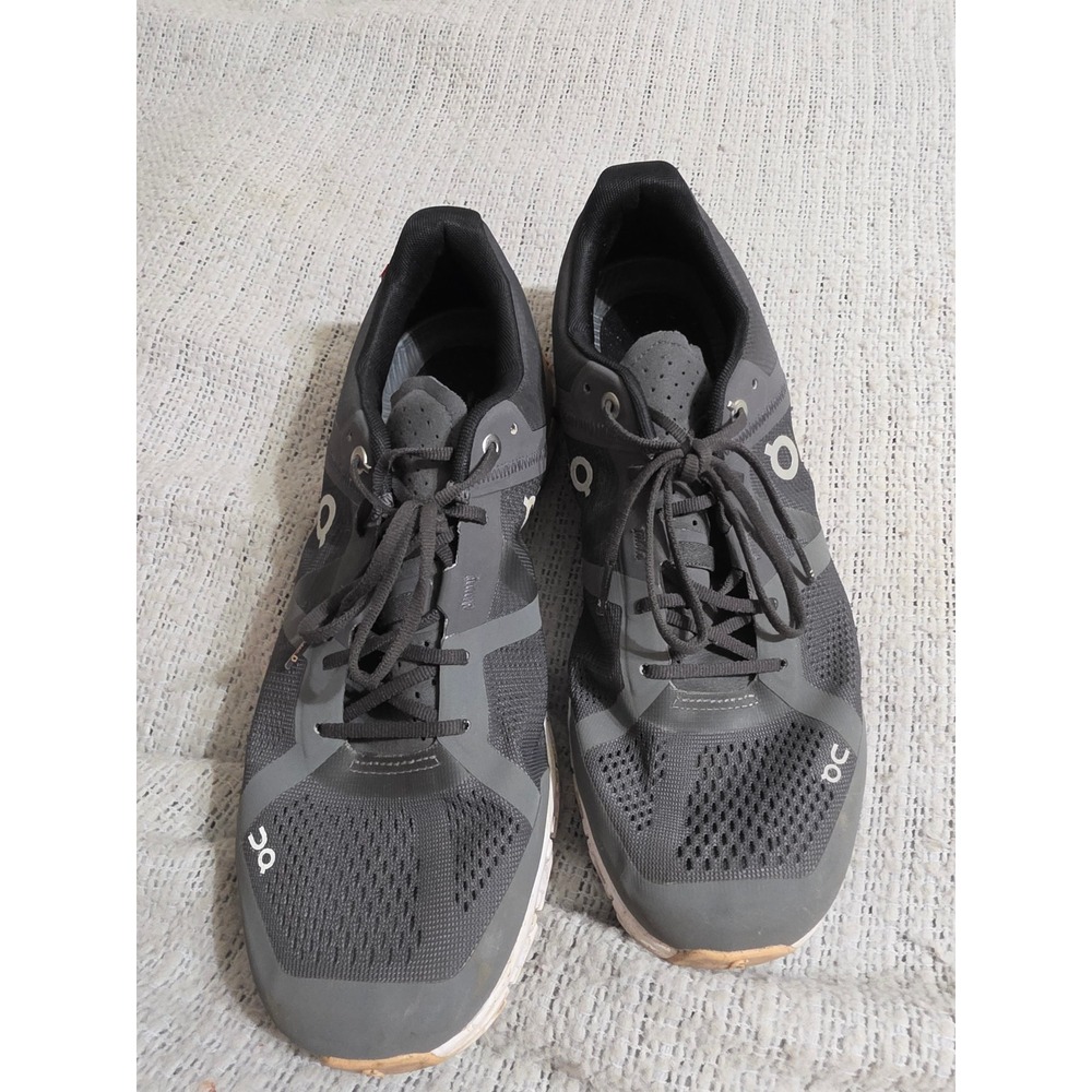 On Cloudflow Womens Running Shoes Grey Coral Pink Swiss Engineering Size 9.5